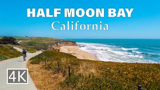 [4K] Half Moon Bay California - Coastal Trail - Walking Tour