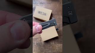 The WESN Microblade #unboxing #ASMR #knifeasmr