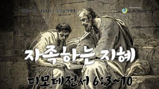 자족하는 지혜 / 디모데전서 6:3~10 / 김권능 목사 / 20241103 주일오전예배