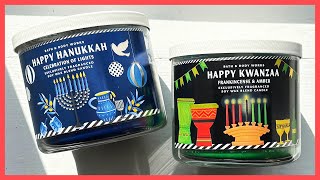 Happy Hanukkah 💙 and Happy Kwanzaa 🧡 from Bath \u0026 Body Works 💙 candle review