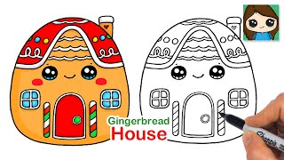 How to Draw a Gingerbread House | Holiday Squishmallows