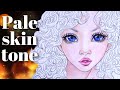 How to color light skin with colored pencils | Prismacolor | Christine Karron