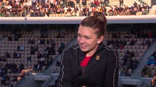 Simona Halep: 2019 Roland Garros First Round Win Tennis Channel Interview