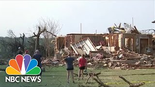 মার্কিন যুক্তরাষ্ট্র জুড়ে তীব্র আবহাওয়ার কারণে টেক্সাস শহরে বড় টর্নেডো আঘাত হানে