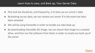 Linux Server Security: Backup|packtpub.com