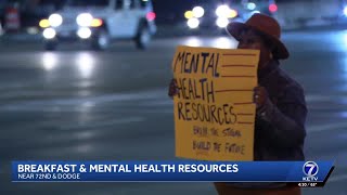 Omaha health care workers host breakfast while offering mental health resources