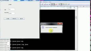 JAVA PROGRAM TO VERIFY LOGIN FROM DATABASE(MYSQL)