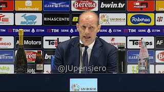 ALLEGRI post Cagliari-Juve 2-2 conferenza stampa: "Sbagliato tutto, persi 2 punti importanti..."