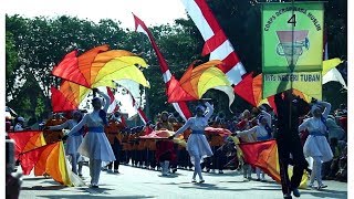 Juara 1 tingkat SMP DRUMBAND MTS NEGERI TUBAN DERAP NADA MUSLIM - PARADE DRUMBAND TUBAN 2018