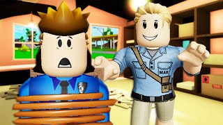 Creepy Mail Man Kidnapped Officer Roofus! A Roblox Movie (Brookhaven RP)