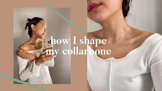 How To Shape Your Collarbone at Home | get prominent & defined collarbones in 3 minutes