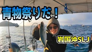 【SLJ】岩国沖スーパーライトジギング🎣サワラシーズン到来！青物祭り⁉️yellowtail fishing🎣🎊✨☀️