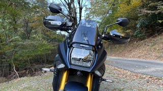 SUZUKI  KATANA   ナックルガード装着インプレ　　シックデザイン社　ガイラガントレッド　スモーク色