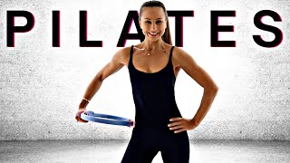 45 Minute Pilates Workout with Ring // Beginner to Advance | Juliette Wooten