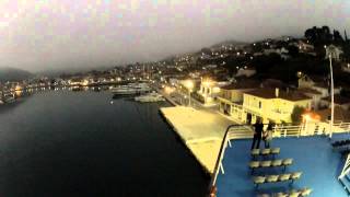 Vathy Harbour Ferry on the Greek island of Ithaca