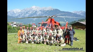 Hubschrauberübung der Grubenwehr TIROL am Weerberg