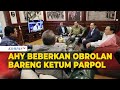 AHY Beberkan Isi Obrolan Bareng Prabowo dan Ketum Parpol