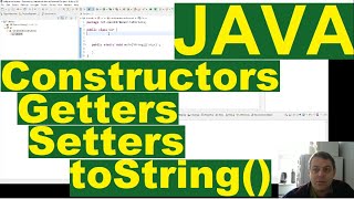Java constructors getters, setters and toString