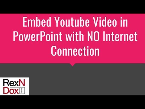 Embed Youtube Video in PowerPoint with no Internet Connection Embed Youtube Video in PowerPoint with no Internet Connection