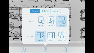 Piascore : Page turning layout / 譜めくりレイアウト