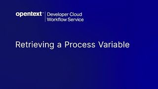 Workflow - Retrieving a Process Variable