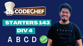 Codechef Starters 143 ( Div 4) | Non-Divisor Array | Binary Conversion | A-D