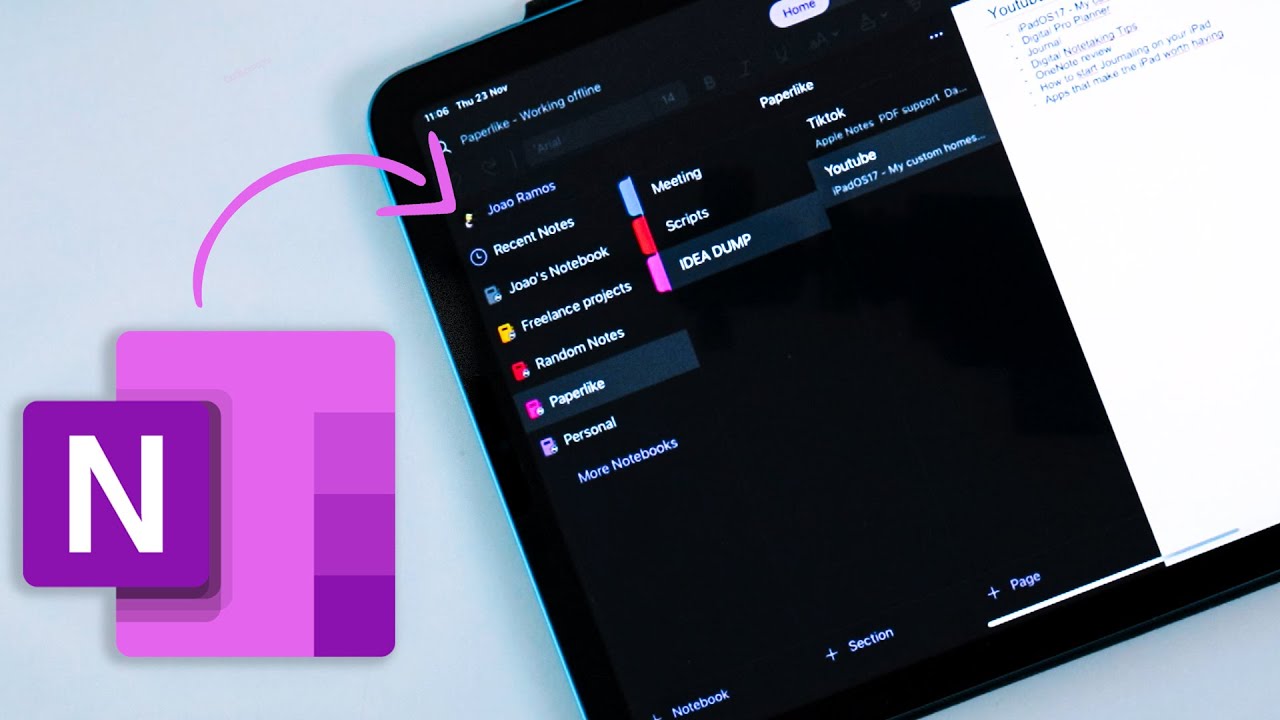 OneNote Review - How GOOD Is It On Your IPad? - YouTube