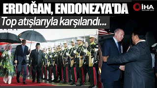 Cumhurbaşkanı Erdoğan, Endonezya'da Top Atışlarıyla Karşılandı