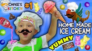 Chase's Kitchen: HOMEMADE HEALTHY ICE CREAM! Shake It 2 Make It (#1) | DOH MUCH FUN