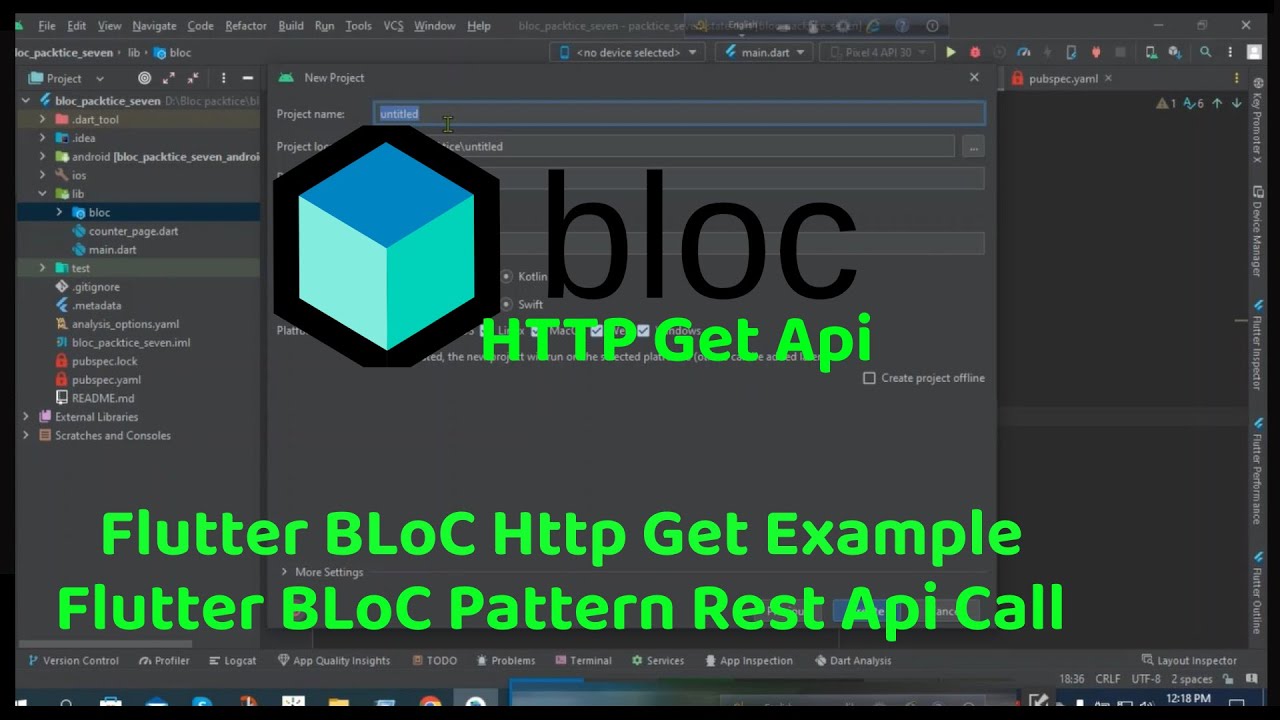 Flutter BLoC Http Get Data Fetch .Flutter BLoC Pattern Rest Api Call ...