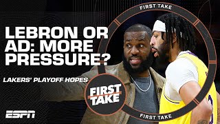 More pressure on LeBron or AD to make a run? Should we blame Kyrie for the Mavs' slide? | First Take