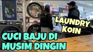 CUCI BAJU DI LAUNDRY KOIN KOREA, DINGIN -  DINGIN JADI SERU!!