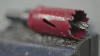 Comparison Holesaw vs Punching from Greenlee