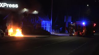 Scooter brand af bij tankstation Ootmarsum | Brandweer 05-2631 komt met spoed ter plaatse