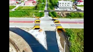 Greenfield four-lane road, construction is almost complete #oneguyana #development