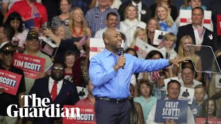 Tim Scott's mic fails as he launches 2024 presidential campaign