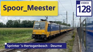 (4K) #railway #cabview NS #train | Rij mee met de #sprinter van 's-Hertogenbosch naar Deurne (128)