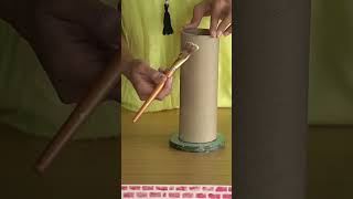 DIY Vase using Cardboard Roll #diy #craft #trending