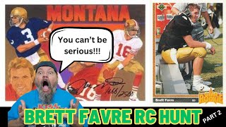 1991 UD Football Box Break Low Part 2 Brett Favre RC Hunt, but...Whaaaaaat?