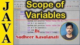 Java 05 - Scope of variables