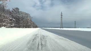 北海道の農道をドライブ。