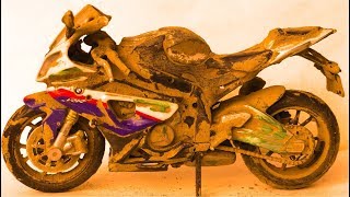 Restoration of an old BMW s1000rr motorcycle ( CAR MODEL ) | Restore a small BMW motorcycle