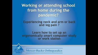 Learn how to set up an ergonomically smart computer work station.