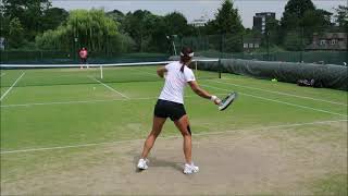 Li Na Tennis Training - Court Level View - WTA Tennis