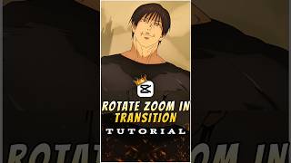 Rotate Zoom In Transition Tutorial 💀🤩 | Capcut Tutorial | #capcut #capcuttutorial #tojifushiguroedit