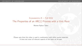 Properties of an AR(1) Process with a Unit Root