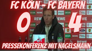 Köln v FC Bayern 0-4 | Pressekonferenz mit Nagelsmann | 15.01.2022