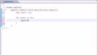 Java Programming Tutorial - 10 - If Statement.flv