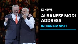 IN FULL: PM Anthony Albanese and Indian PM Narendra Modi address rally in Sydney | ABC News