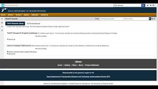TxDOT Library Catalog Author Search Tutorial